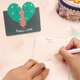 thumbnail image 3 of Rewera - 100 tarjetas de felicitación plegables con forma de corazón para el Día del Padre, 7 cm x 9 cm, 3 of 5