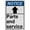 Warning Sign 1, variant on Industrial ANSI Vertical Directional Sign - 8"x12" Weatherproof, UV Resistant for Indoor/Outdoor Workplace (Sidewalk detour [left arrow])
