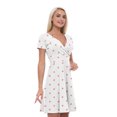 thumbnail image 1 of Women’s A Line Pig Summer Dress, Retro Triangle Arrangement, Cross Wrap V Neck, 6 Sizes, by Ambesonne, 1 of 2