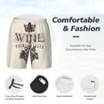 thumbnail image 5 of Daiia Wine Mens Swim Trunks Swim Shorts Quick Dry Swim Shorts with Mesh Lining Pockets-Large, 5 of 9