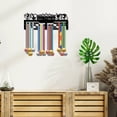thumbnail image 6 of 1pc Gymnastics Medal Hanger Medal Holder Sport Medals Display Stand Wall Mount Decor Black Metal Medal Holders Rack with Trapezoid Hooks Non-Slip, 6 of 7
