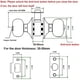 thumbnail image 3 of Perilla de puerta de entrada segura, perilla de puerta de entrada con cerradura y llaves para cerraduras de puertas interiores y exteriores, perillas de puerta de acero inoxidable, pestillo ajustable, 3 of 5