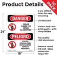 thumbnail image 2 of Pool Is Closed For Repair Do Not Enter OSHA Danger Aluminum Sign 24 Inch x 18 Inch - 10 Pack, 2 of 8