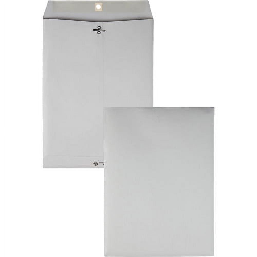 Quality Park, QUA38590, Executive Gray Gummed Clasp Envelopes, 100 / Box, Gray