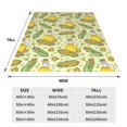 thumbnail image 3 of Bixox Fleece Blanket Corn And Corn Oil Pattern Super Soft Double-Sided Microfiber Flannel Blanket for Sofa, Bed, Couch,Suitable for All Seasons -, 3 of 5