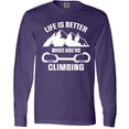 thumbnail image 3 of Inktastic Rock Climbing Mountains Long Sleeve T-Shirt, 3 of 5