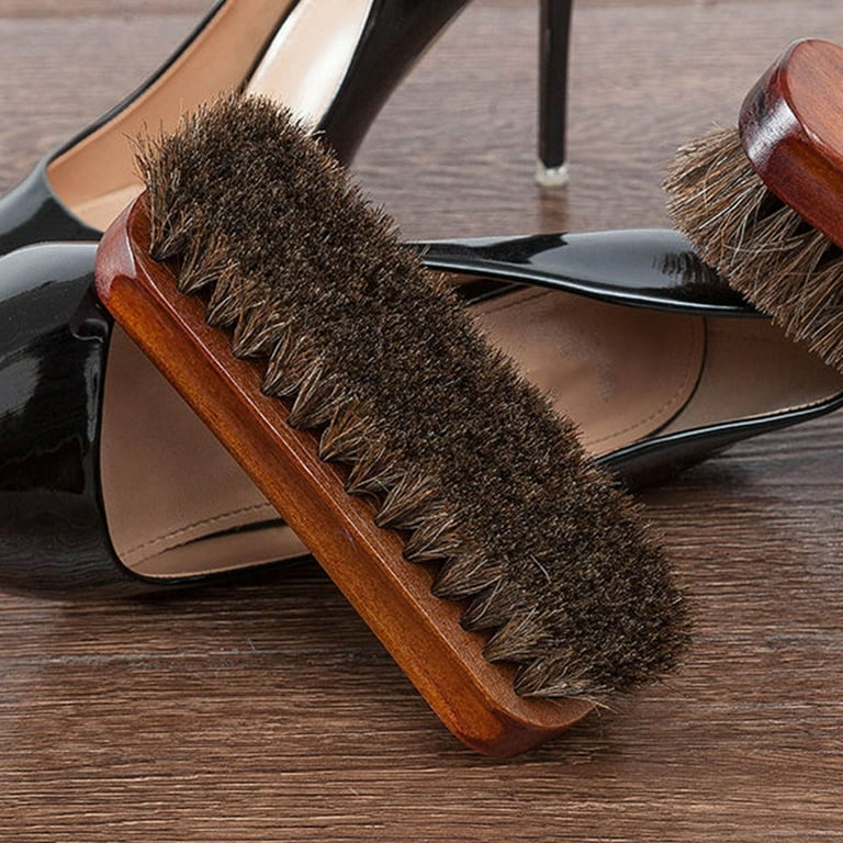 Horse Hair Brush Clothes for Laundry Leather Shoe Cleaning