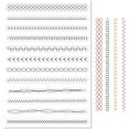 thumbnail image 2 of Sewing Thread Clear Rubber Stamp Stitching Embroidery Lines Lace Transparent Silicone Seals Stamp for Journaling Card Making DIY Scrapbooking Handmade Photo Album Notebook Decor, 2 of 9