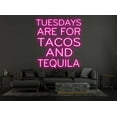 thumbnail image 2 of Glowneon Tuesdays Tacos & Tequila Neon Sign, Restaurant Wall Decor, 2 of 4