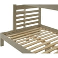 thumbnail image 3 of My Bed Now Everest Twin-over-Full Solid Wood Bunk Bed with Ladder in Slate Brown, 3 of 5