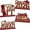Maroon, variant on 2026 Graduation Table Decorations Maroon Gold Grad Party Decorations Grad Cap Centerpieces for Home Office College Grad Party Supplies