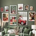 thumbnail image 2 of Carteles e impresiones de galletas de Navidad, arte de pared de figura de rey de coche rojo, pintura en lienzo, decoración de sala de estar, imagen de pared para el hogar, regalo, 2 of 4