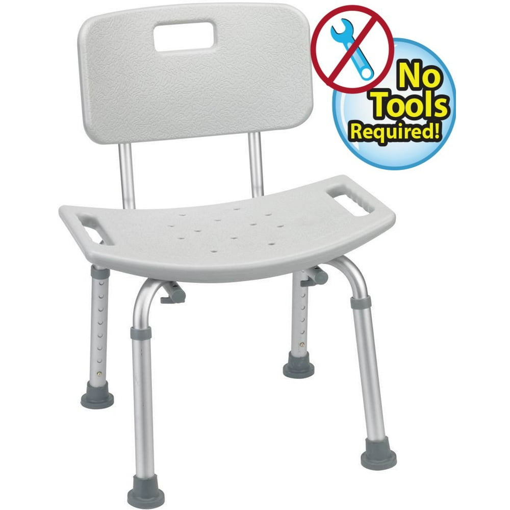 Medical ToolFree Assembly Spa Bathtub Adjustable Shower Chair Seat