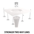 thumbnail image 6 of Modern Round Dining Table, ∅31.5'' Kitchen Dining Room Furniture, Coffee Table, Leisure Table, Living Room Table, Dining Table, Kitchen Table, Oval Dining Table (BLACK) (PRIME BIG DEAL), 6 of 20