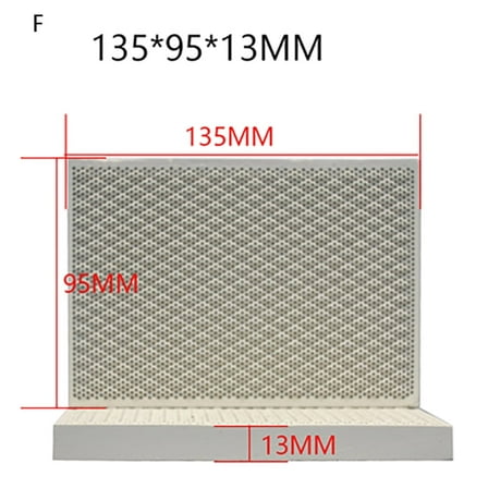 135*95*13MM Honeycomb ceramic plate, infrared burner, burning plate, roast duck, gas, gas stove, ceramic plate, natural gas panel