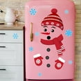 thumbnail image 3 of 4 Sheet Christmas Decorations Door Snowman Door Decorations Removable Christmas Wall Stickers Christmas Door Stickers with Snowflake Decals for Window Door Refrigerator Wall, 3 of 6