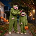 thumbnail image 5 of Big Mouth Monster Onesie Funny Big Mouth Monster Pajamas Onesie Adult Soft Plush Loungewear with Comb and Shoes, 12 Colors, 100-140, 5 of 6