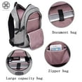 thumbnail image 6 of Luxtrada Men Women USB Charging Backpack Male Leisure Travel Business Student School Bag(Gray), 6 of 8