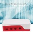 thumbnail image 3 of Belle Coque de Protection, Boîtier à Surface Lisse Antipoussière, Prise Transparente à Haute Durabilité de Remplacement pour Raspberry Pi 4B Résistance à la Corrosion Noir Rouge,Noir,Blanc Rouge, 3 of 8