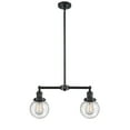 thumbnail image 3 of Innovations Lighting 209-6 Beacon Beacon 2 Light 23" Wide Linear Chandelier - Oil Rubbed, 3 of 5
