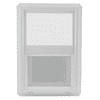 Shed Windows and More 14" x 27" Double Pane Window Vinyl Tempered Glass Clear Low-E PVC Frame