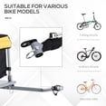 thumbnail image 5 of Aosom Bicycle Cargo Trailer, Two-Wheel Bike Luggage Wagon Bicycle Trailer with Removable Cover, Yellow, 5 of 9