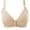Beige, variant on YUGYXL Plus Size Print Bras for Women Adjustable Bra No Rims Front Closure Daily Bras Back Smoothing Underwear Beige 38