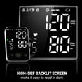 thumbnail image 3 of Monitor de presión arterial digital preciso y ajustable, kit de brazalete manual para brazo, pantalla LED retroiluminada, 2 usuarios, memoria de 240 juegos, incluye bolsa de almacenamiento., 3 of 5
