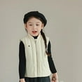 thumbnail image 6 of Chenyin Kids Baby Girls down Vest Toddler Solid Color Puffer Waistcoat Winter Zipper Sleeveless Jacket for 1-9 Years, 6 of 9