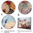 thumbnail image 3 of Designart "modern Seasonal Flowers Watercolor II" Floral Floater Framed Canvas Wall Art, 3 of 7
