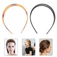 thumbnail image 4 of EeaseMX 2 bandas dentadas para el cabello, aros antideslizantes para el cabello, bandas para el cabello que combinan con todo, decoración para el cabello para mujeres y niñas., 4 of 7