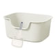 thumbnail image 2 of Caja de arena para gatos, orinal para gatitos, arenero para gatos, orinal grande, arena para mascotas con parte superior abierta Blanco, 2 of 9