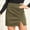 Army Green, variant on Oalirro Leather Skirt Gift for Her Mini Skirts for Women Fashion Women High Waist Solid Color Slim Zipper Casual A-Line Mini Skirt Army Green