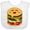 AA-White, variant on Inktastic Hamburger Kawaii Boys or Girls Baby Bib