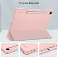 thumbnail image 2 of Fintie SlimShell Case for Samsung Galaxy Tab S10 Lite/ S10 FE/ S9 FE 5G 10.9 Inch/Tab S9 11 Inch with S Pen Holder, Lightweight Stand Translucent Frosted Back Cover, Auto Wake/Sleep, Rose Gold, 2 of 9