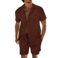 thumbnail image 1 of Camisetas de Verano Casuales de los Hombres, Pantalones Cortos de Manga Corta de la Solapa para la Playa, las Vacaciones Y la Ropa Deportiva Casual, 1 of 8
