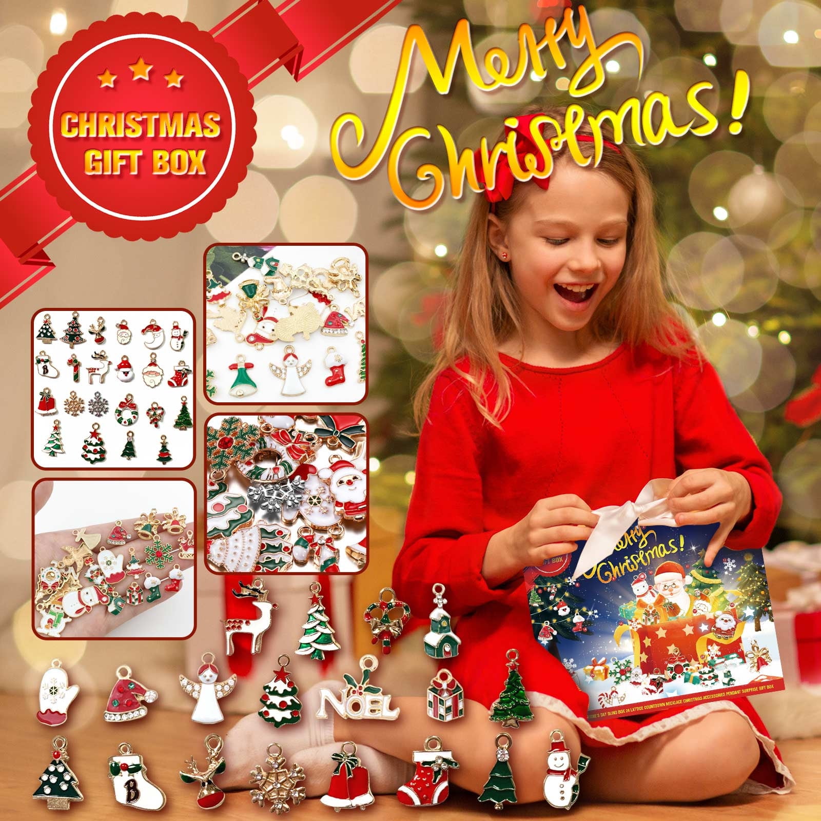 24 Days Christmas Countdown Surprise Blind Box Diy Christmas Advent 