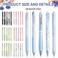 thumbnail image 3 of Black Gel Pens 5 Pack 0.5mm Fine Point Retractable Smooth Writing No Smear Quick Dry Ink Pens with Ergonomic Grip, Aesthetic Office Student Supplies for Students Journaling Note Taking, A, 3 of 8