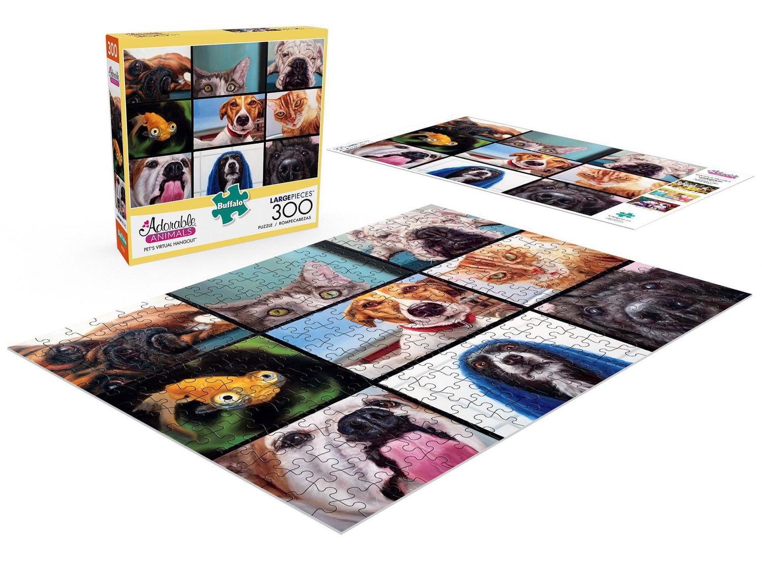 Buffalo Games - Adorable Animals - Pet's Virtual Hangout - 300 Piece Jigsaw Puzzle