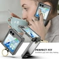 thumbnail image 2 of Designed for Samsung Galaxy Z Flip 5 Case Clear with Ring, Anti-Fall Shockproof Protective Phone Cover Case Compatible with Galaxy Z Flip 5 Case 5 G 2023 (Clear Black), 2 of 12