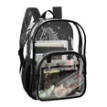 thumbnail image 2 of PVC Transparent Backpacks Clear Backpack for Travel and Outings Unicorn Made Of White Dots, 2 of 7
