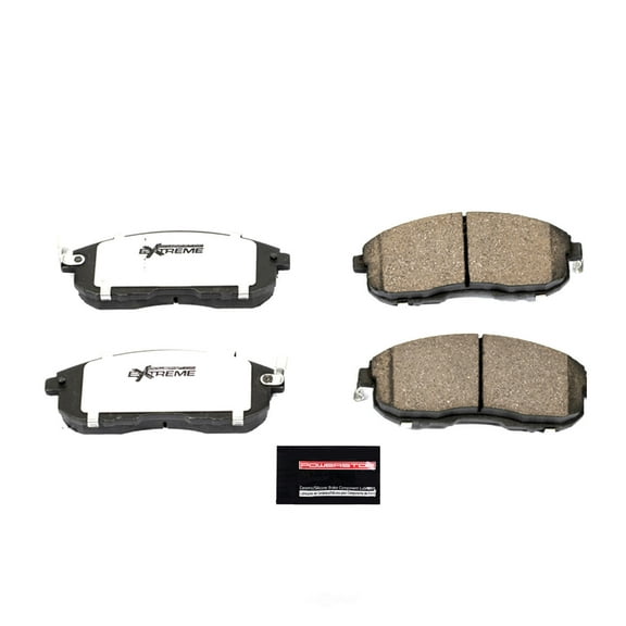 Power Stop Z26-815 Brake Pads Z26 Street Warrior Carbon Fiber-Ceramic with Hardware for 2007-2013 Nissan Altima / 2007 Sentra / 2011-2013 Juke