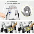 thumbnail image 2 of Telescoping Ladder 16 FT Aluminum Telescopic Extension Ladder, Multi-purpose Collapsible Ladder for RV, Portable Lightweight Attic Ladder for Home or Outdoor Work, with Stabilizer, 2 of 7