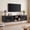 Black, variant on 59" Floating TV Stand with Power Outlet for TVs up to 75 Inch, 2-Tier Wall Mounted Entertainment Center with Storage, Retro Floating TV Console Media Shelf for Living Room,Bedroom, Walnut
