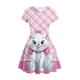 thumbnail image 1 of Disney Family Animal Star Cute Marie 3D estampado niñas vestido verano Kawaii elegancia mascota gato fiesta princesa vestidos playa Outfits6T heqiyong CONDUJO, 1 of 2