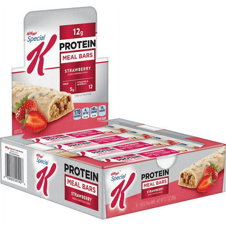 Special K Protein Meal Bar, Strawberry, 1.59 oz, 8/Box Special K Protein Meal Bar, Strawberry, 1.59 oz, 8/Box