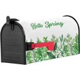 thumbnail image 2 of Spring Mailbox Cover Magnetic Mailbox Wraps, Hello Sping Green Plant Pattern Watercolor Mailbox Covers Standard Size 18x21 Inch Mail Wrap Post Letter Box Decoration for Outdoor Gardern Yard, 2 of 6