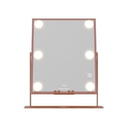 Impressions Vanity Hollywood Tri Tone LED Makeup Mirror with 360 Degree Tilt (Rose Gold)