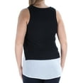 thumbnail image 4 of Bar Iii Womens Mixed Media Knit Blouse, 4 of 4