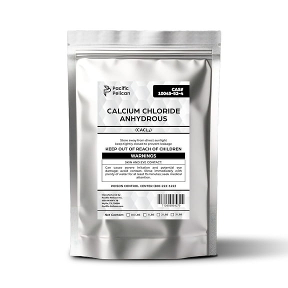Pacific Pelican's Calcium Chloride Anhydrous (CaCl2) - Chemical (3lb)